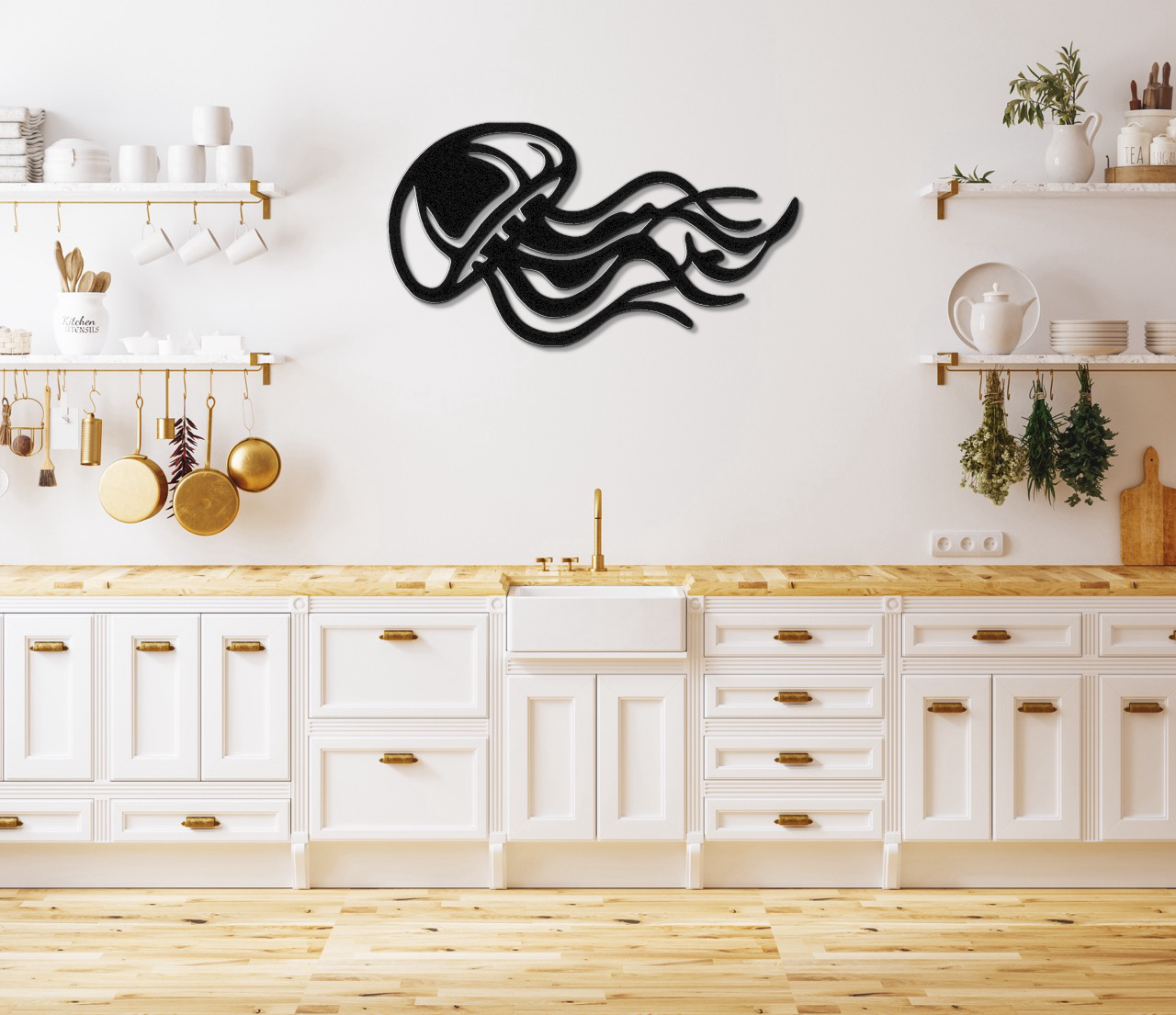 Jellyfish Metal Wall Art