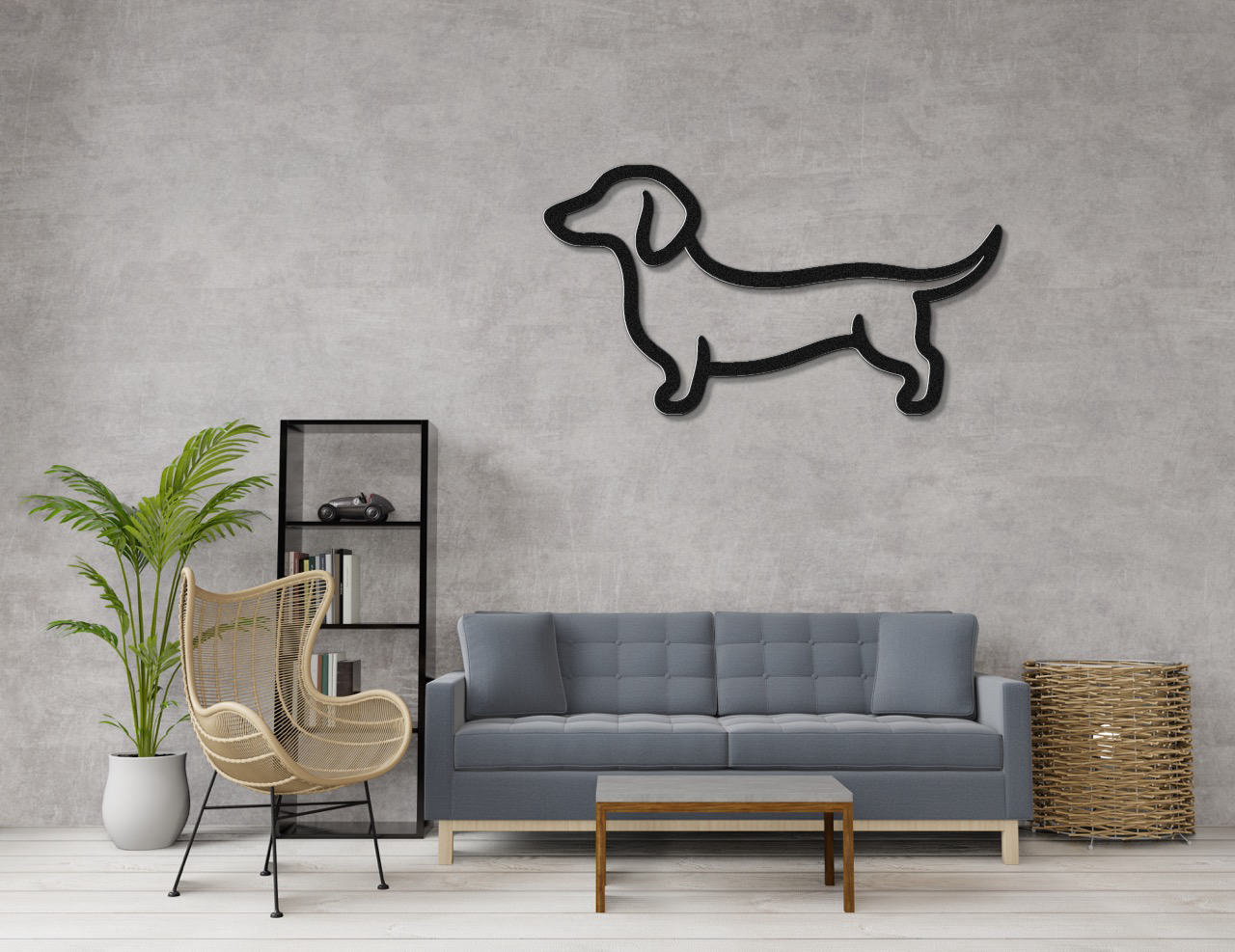 Dachshund Metal Wall Art
