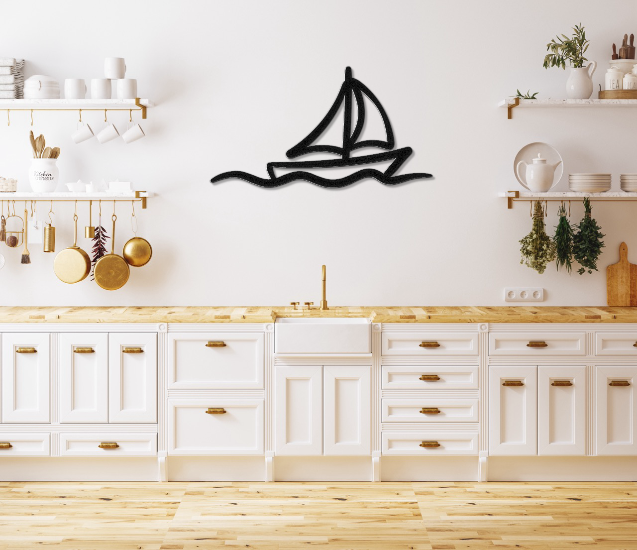 Sailboat Metal Wall Art