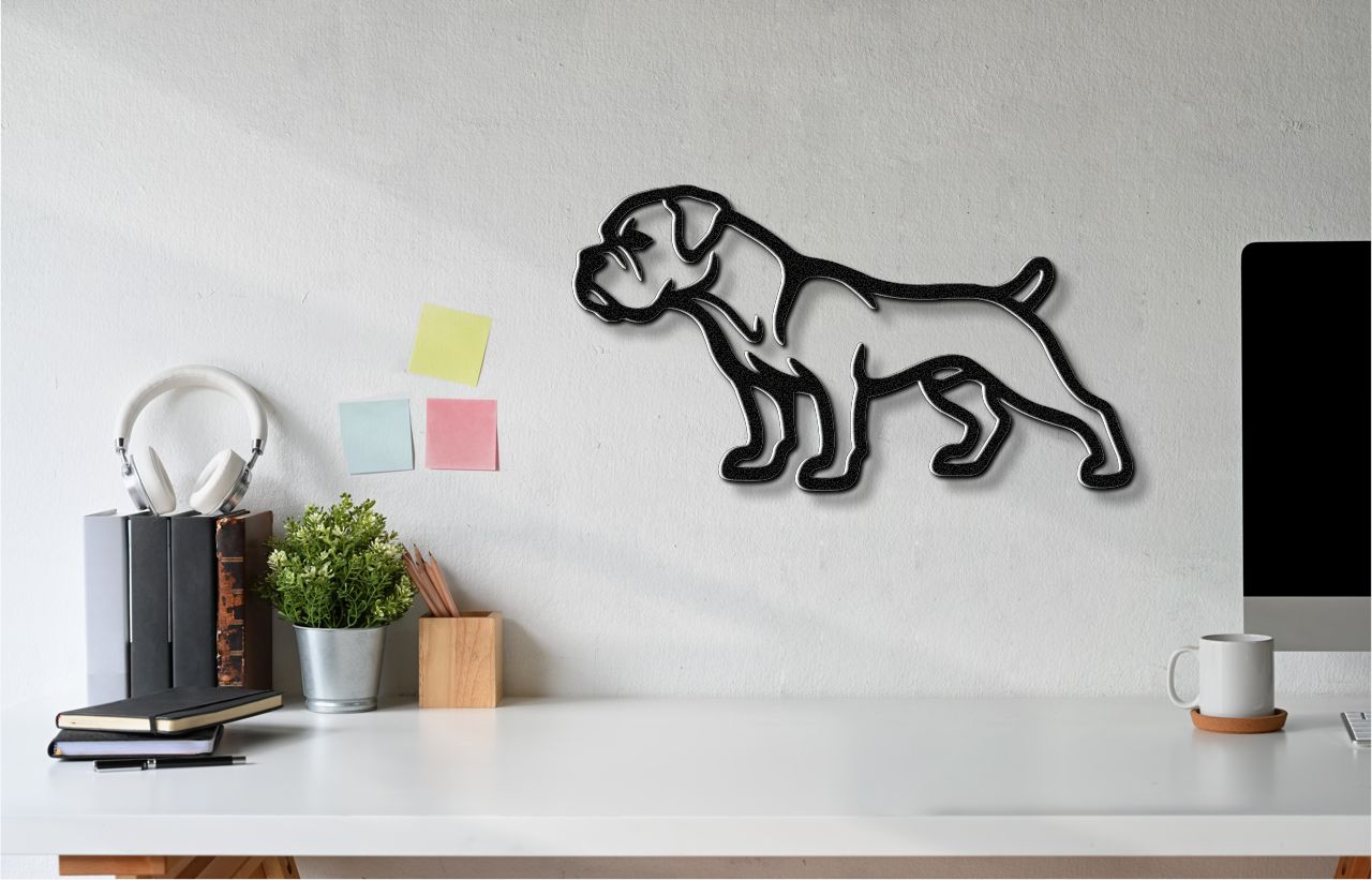 Boxer Dog Metal Wall Art