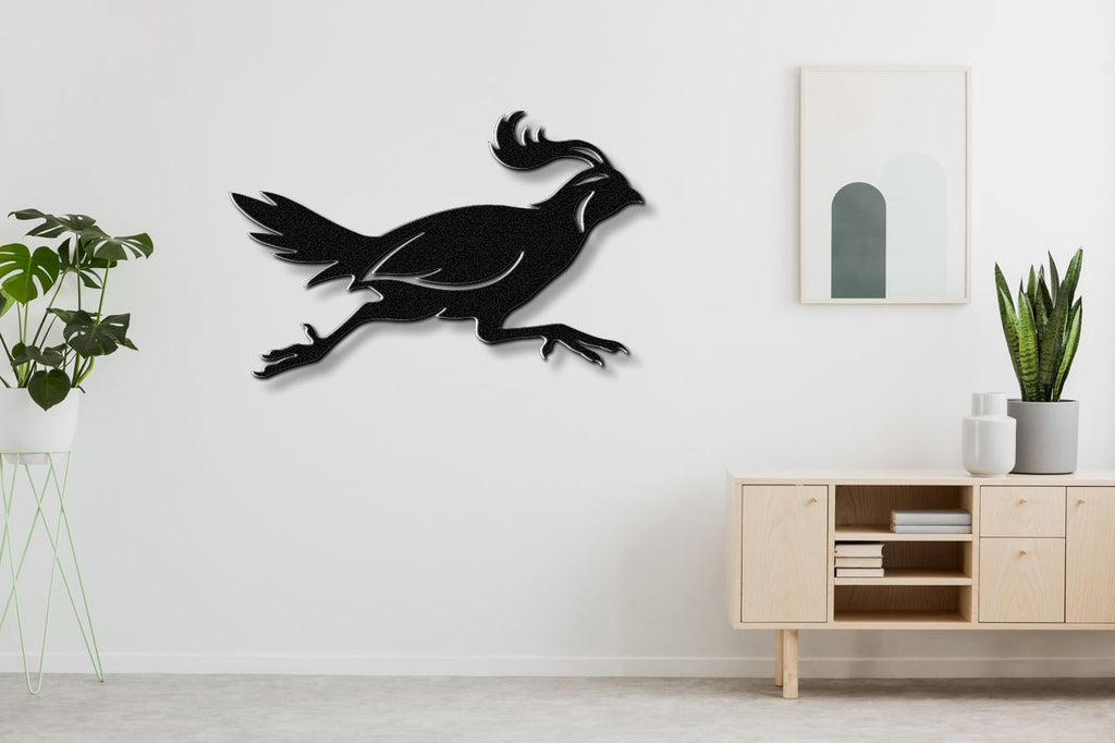 Running Quail Metal Wall Art