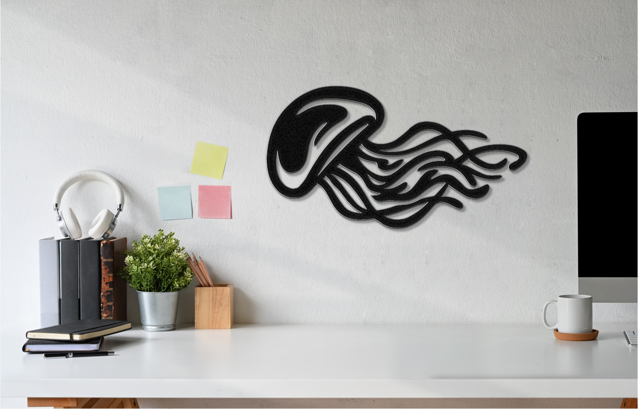 Jellyfish Metal Wall Art