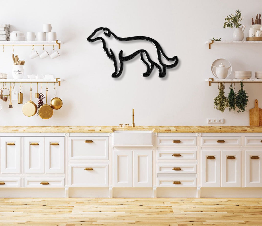 Borzoi Dog Metal Wall Art