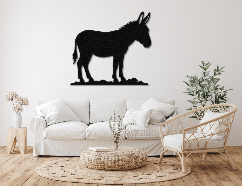 Burro Metal Wall Art