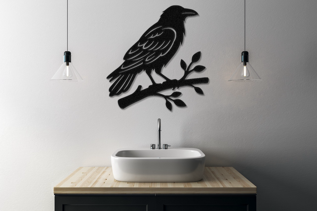 Raven Metal Wall Art