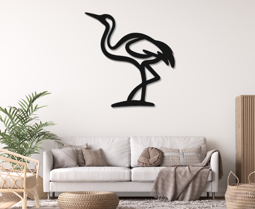 Crane Metal Wall Art