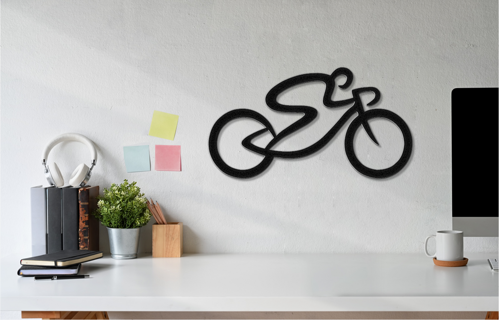 Cycling Metal Wall Art