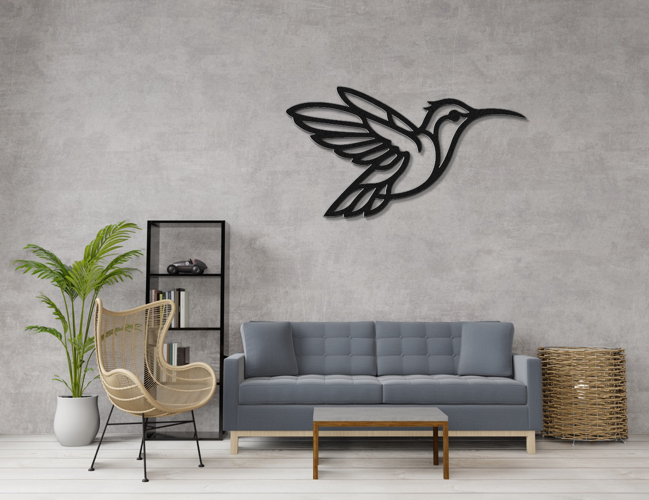 Hummingbird Metal Wall Art