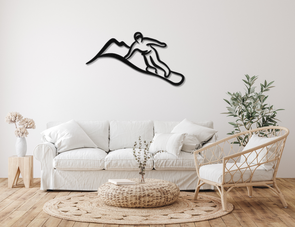 Snowboarding Metal Wall Art