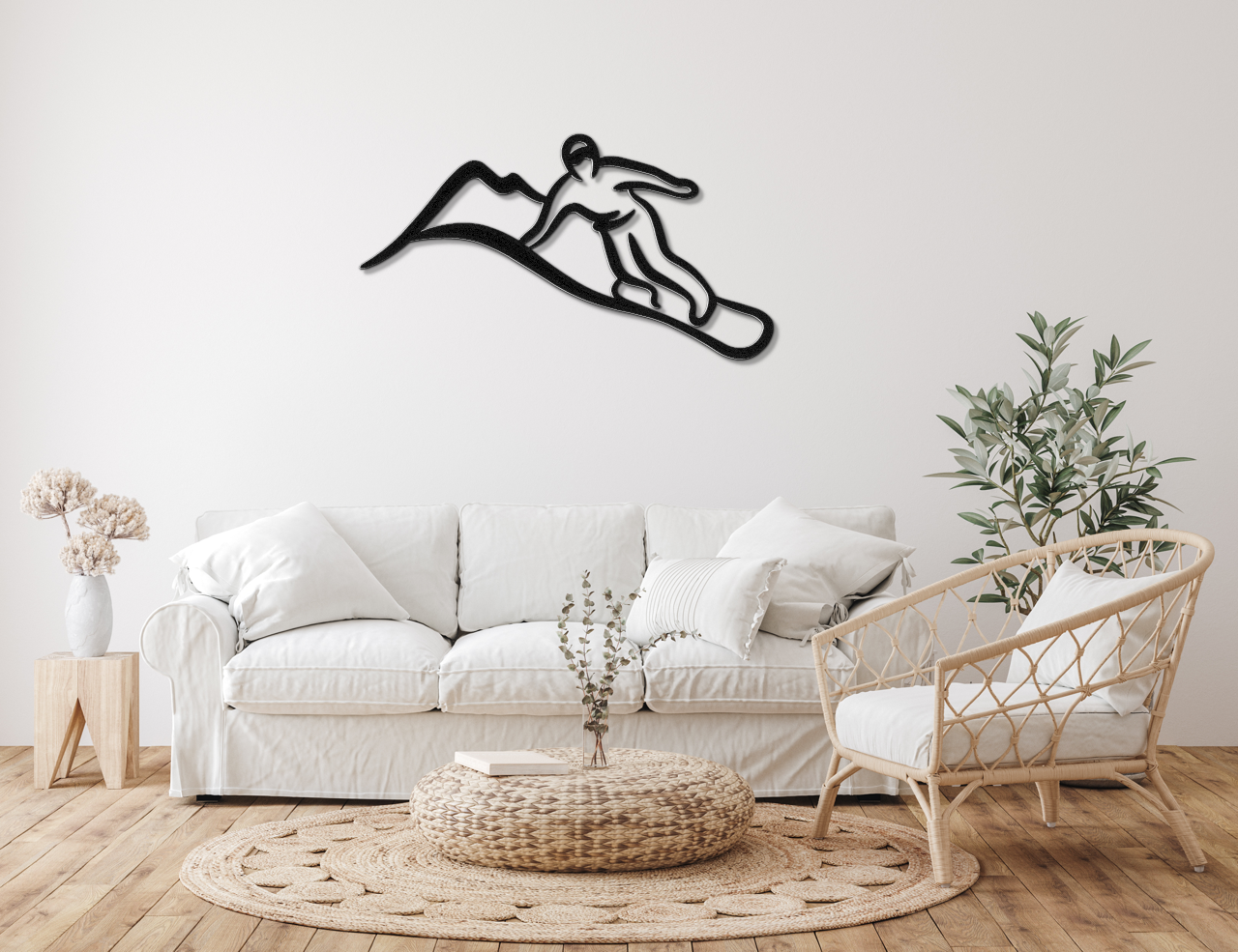 Snowboarding Metal Wall Art