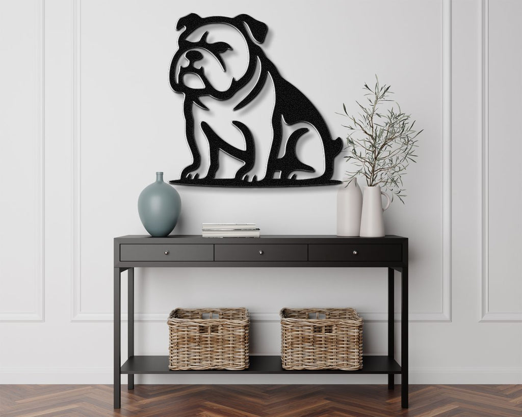 Bulldog Metal Wall Art
