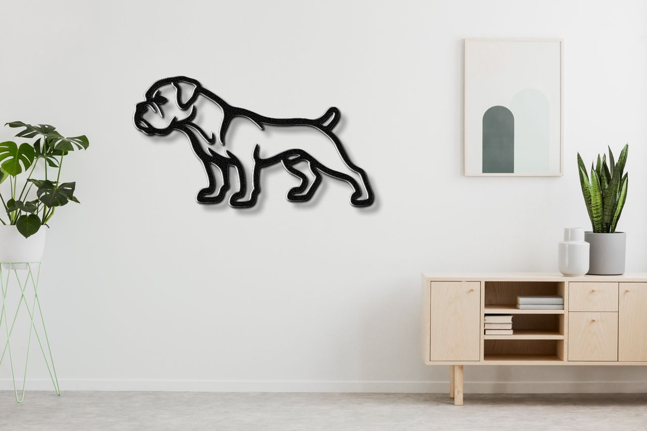 Boxer Dog Metal Wall Art