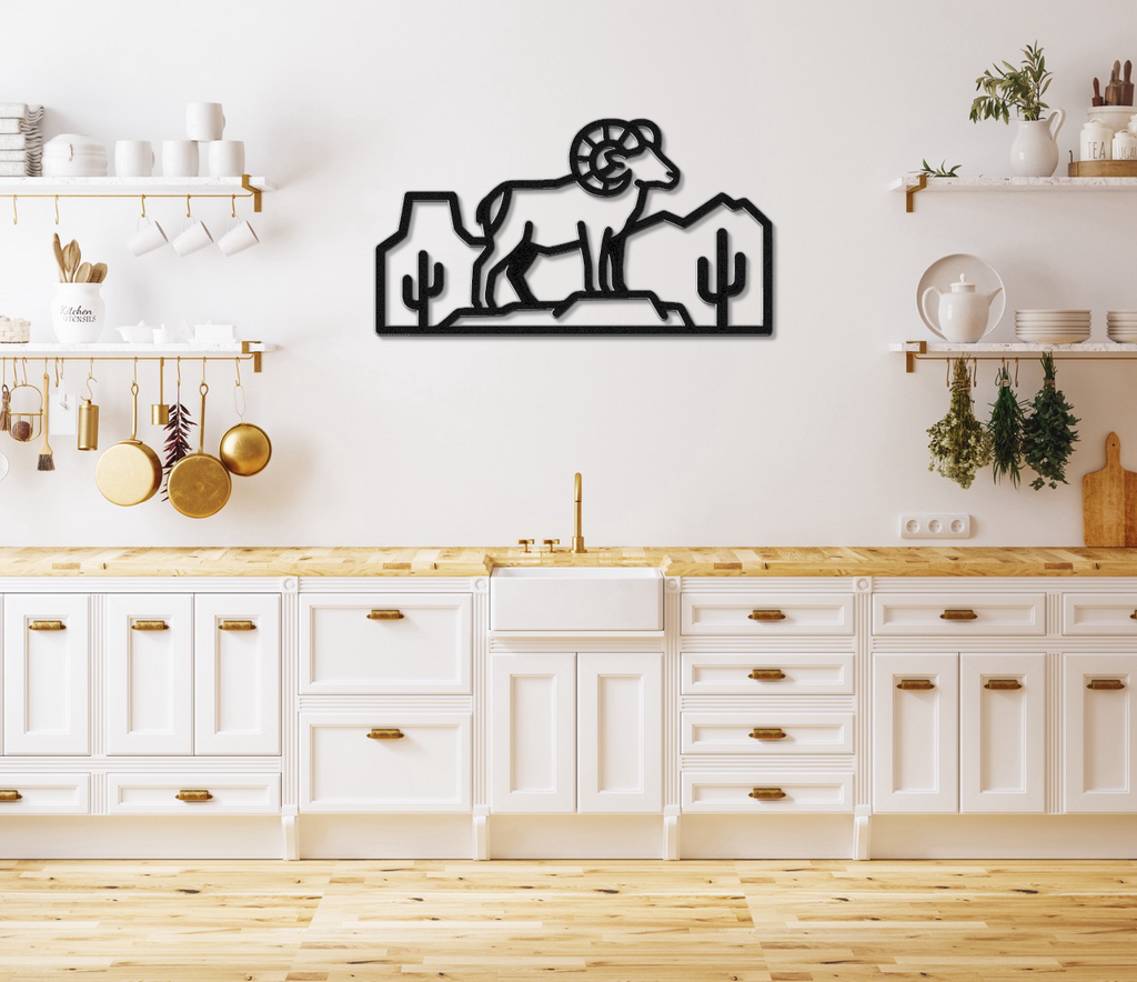 Arizona Bighorn Sheep Metal Wall Art