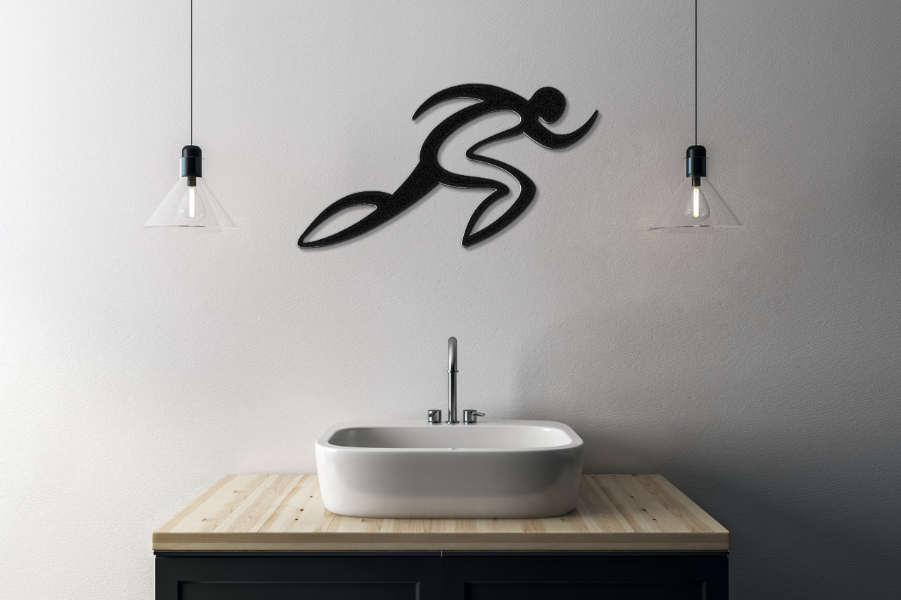 Runner Metal Wall Art