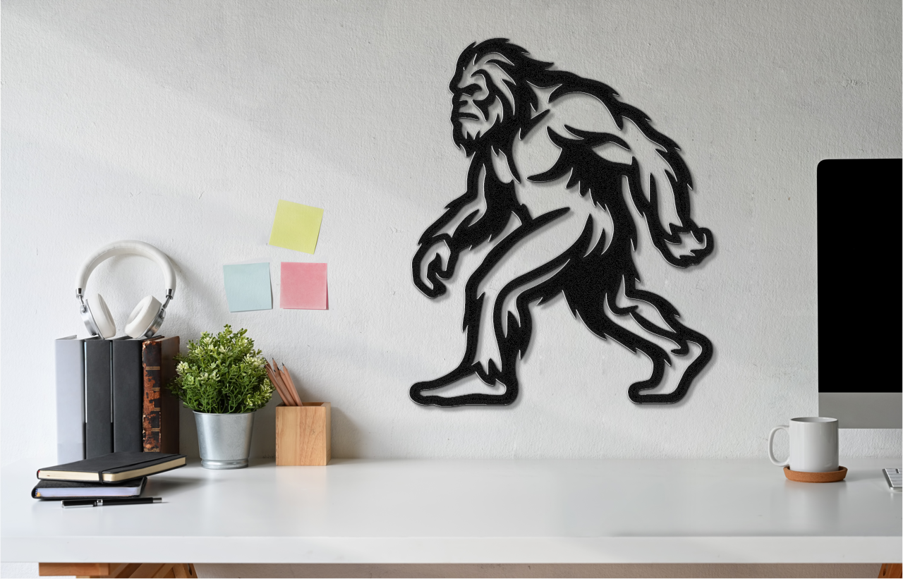 Bigfoot Metal Wall Art