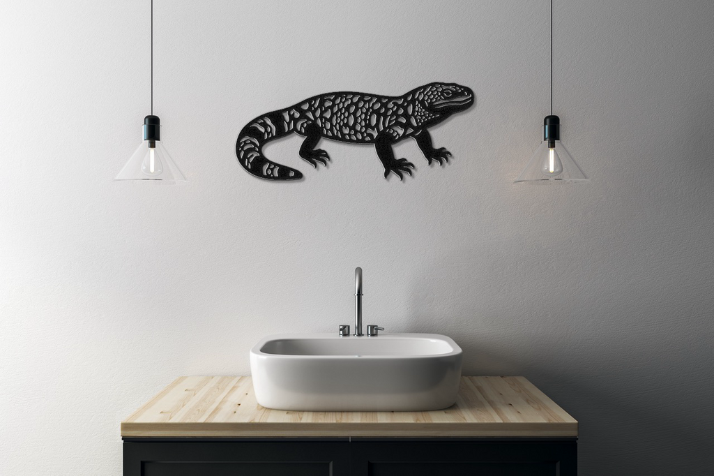 Gila Monster Metal Wall Art