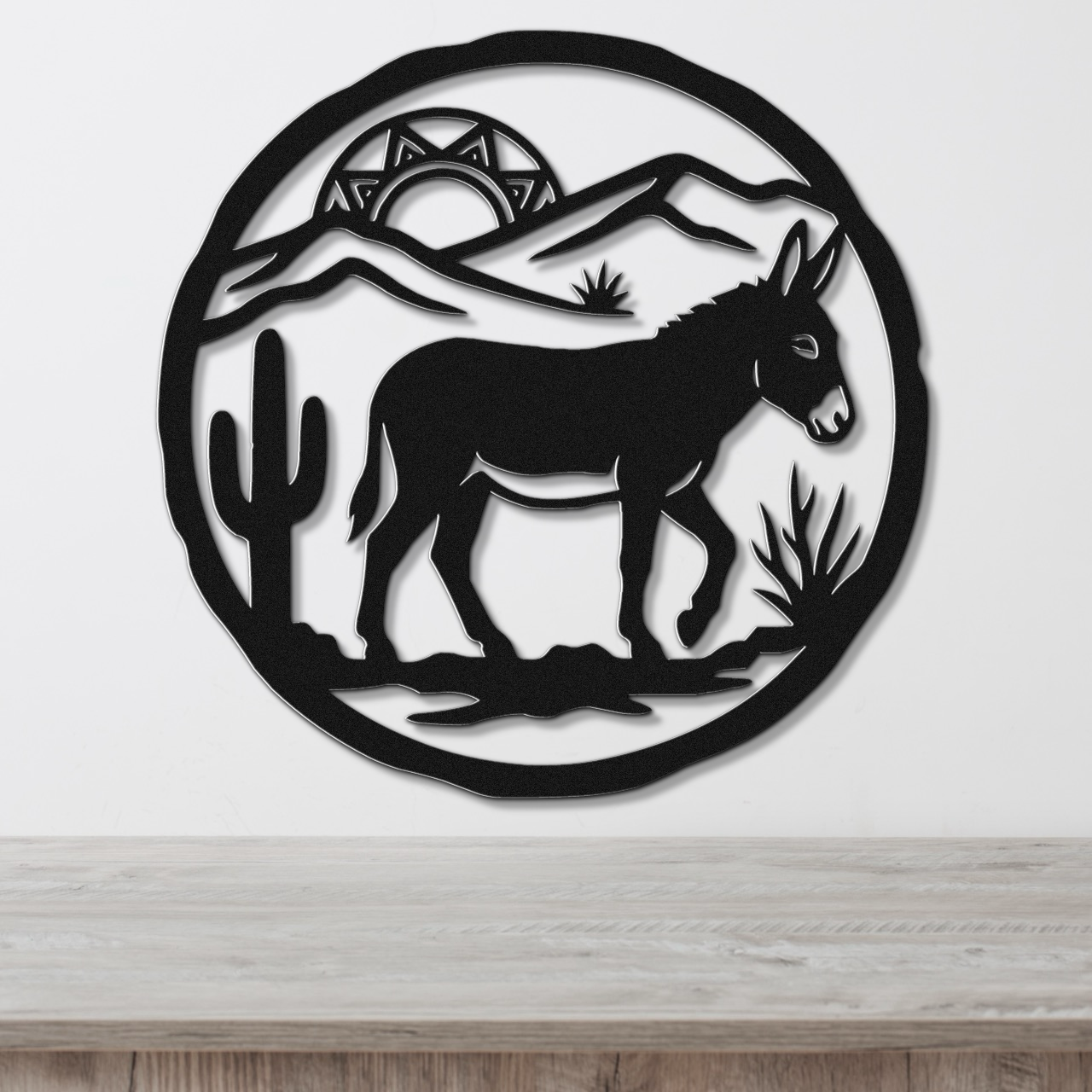 Burro Metal Wall Art