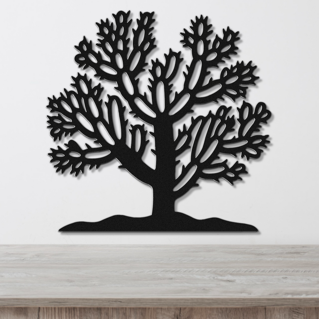 Cholla Cactus Metal Wall Art
