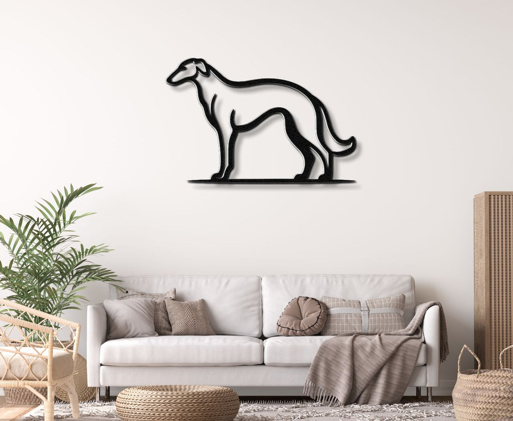Borzoi Dog Metal Wall Art
