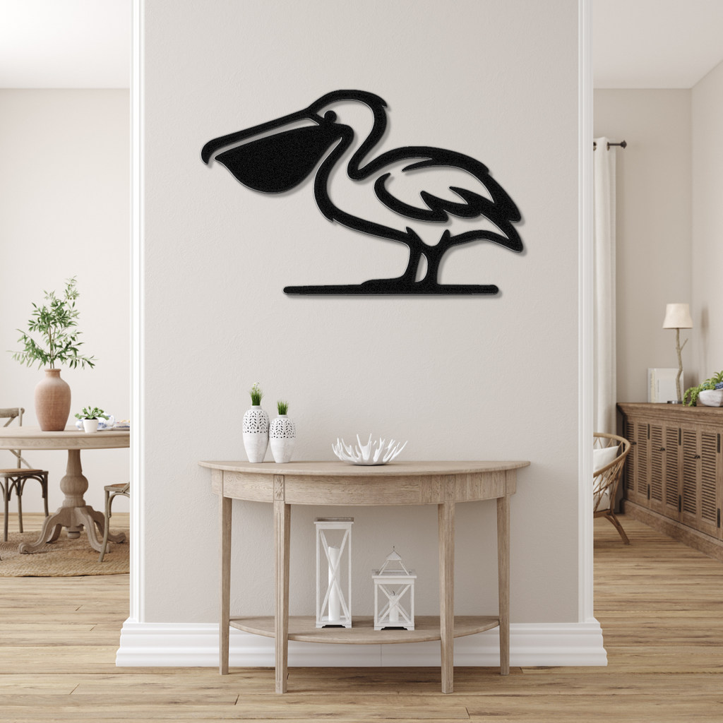 Pelican Metal Wall Art