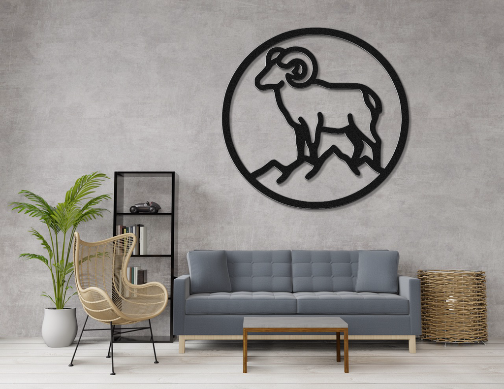 Bighorn Sheep Metal Wall Art