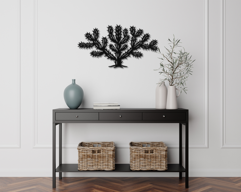 Cholla Cactus Metal Wall Art
