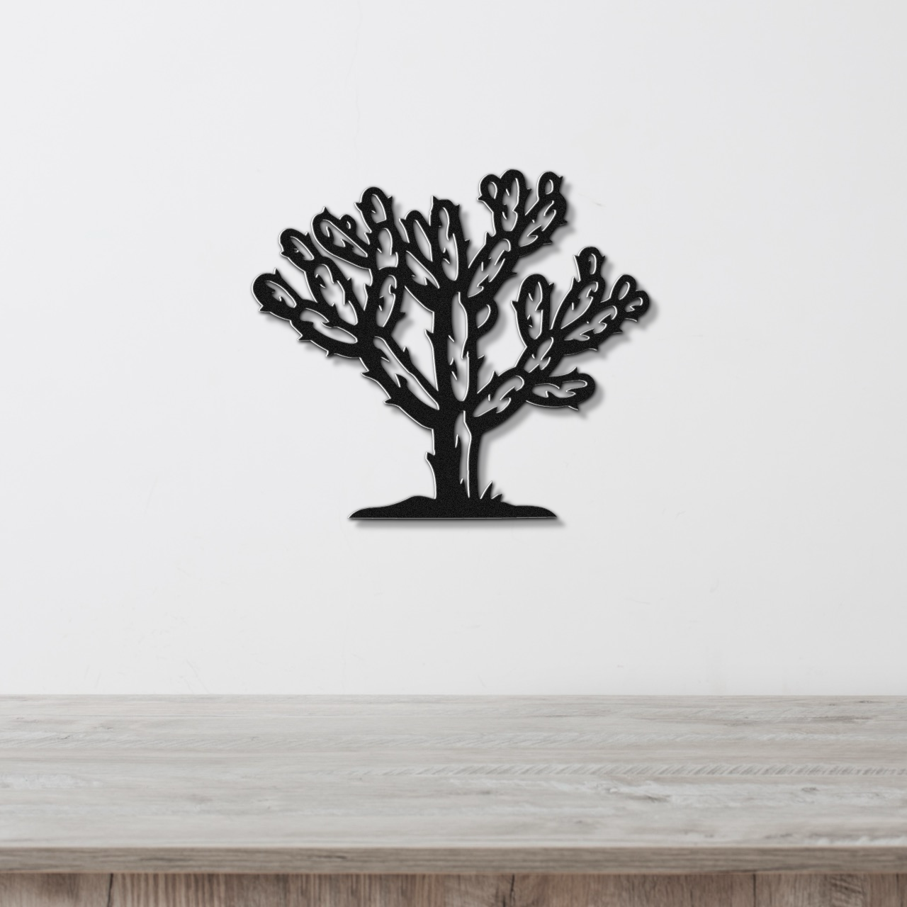 Cholla Cactus Metal Wall Art
