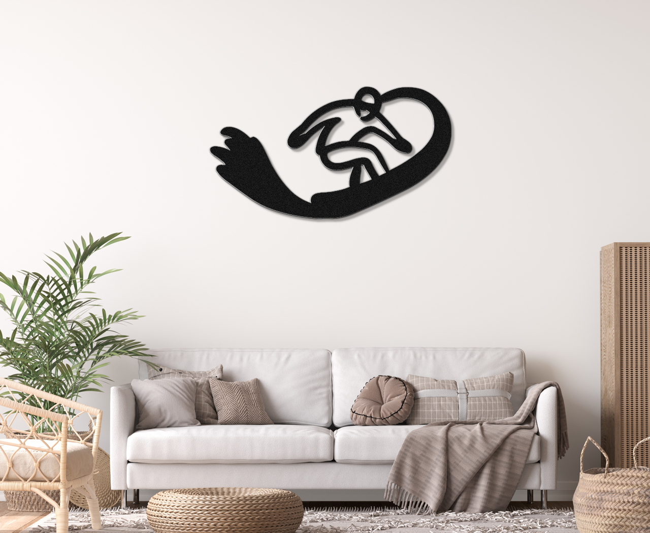 Snowboarding Metal Wall Art