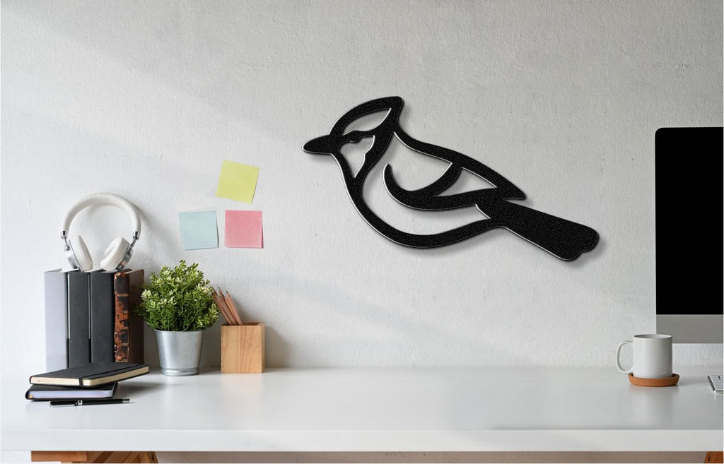 Blue Jay Metal Wall Art