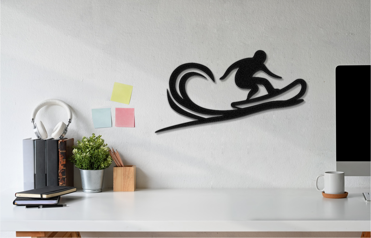 Snowboarding Metal Wall Art
