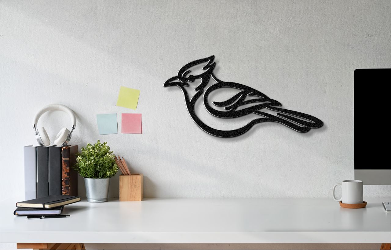 Blue Jay Metal Wall Art