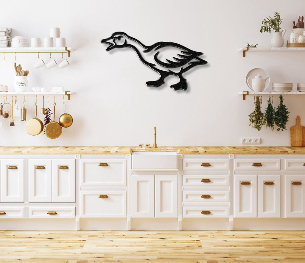 Angry Goose Metal Wall Art