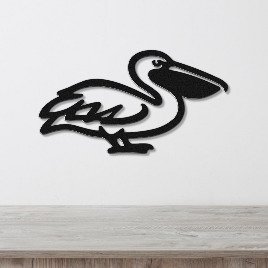 Pelican Metal Wall Art