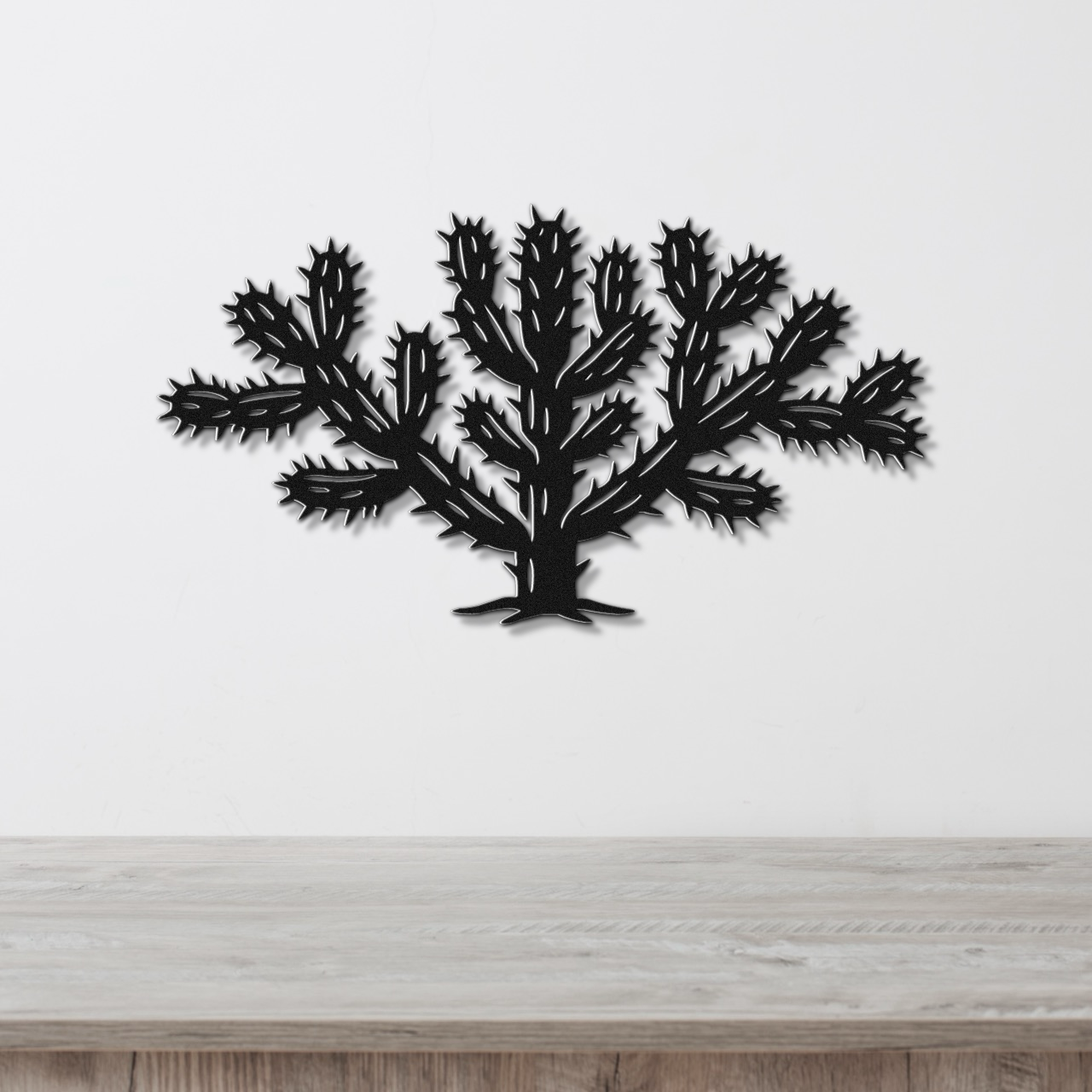 Cholla Cactus Metal Wall Art