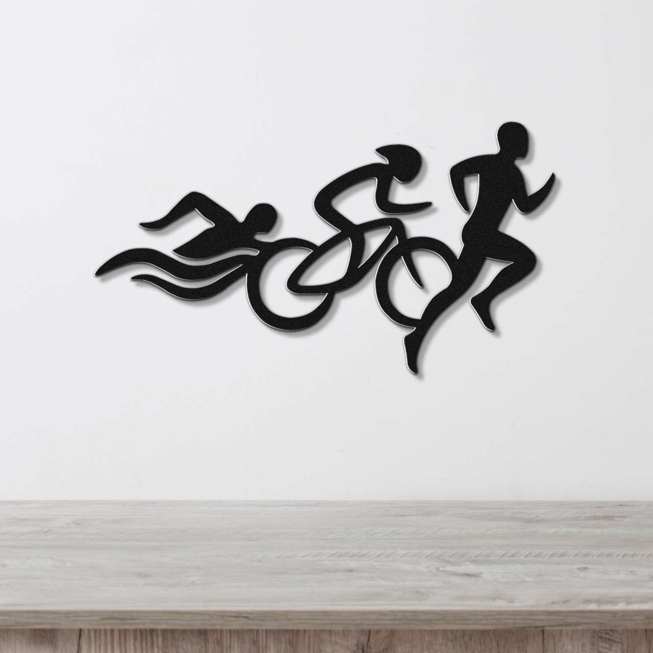 Triathlon Metal Wall Art
