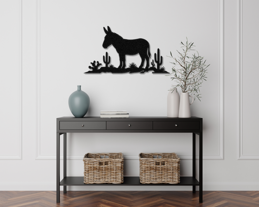 Burro Metal Wall Art