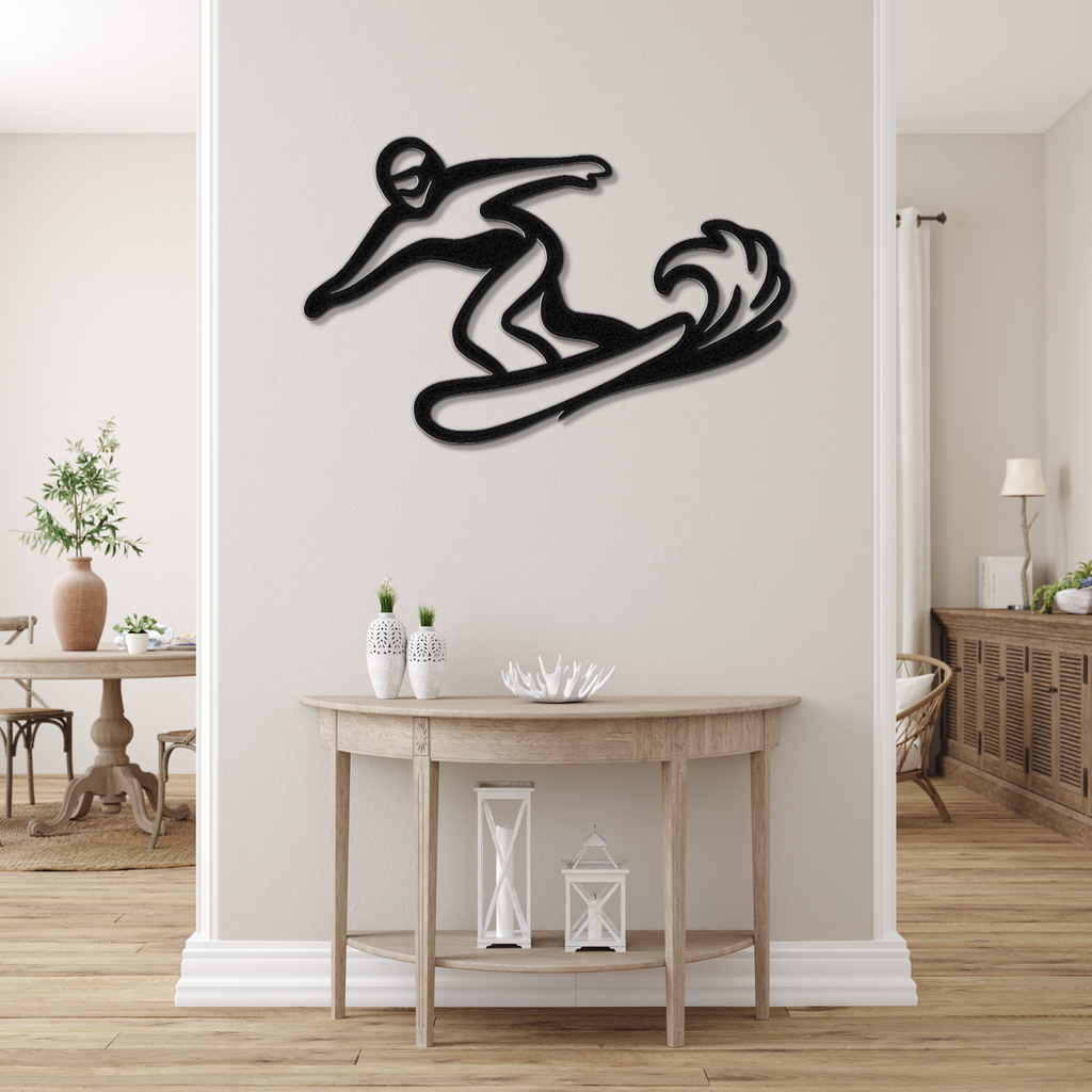Snowboarding Metal Wall Art