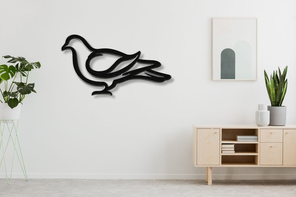 Pigeon Metal Wall Art