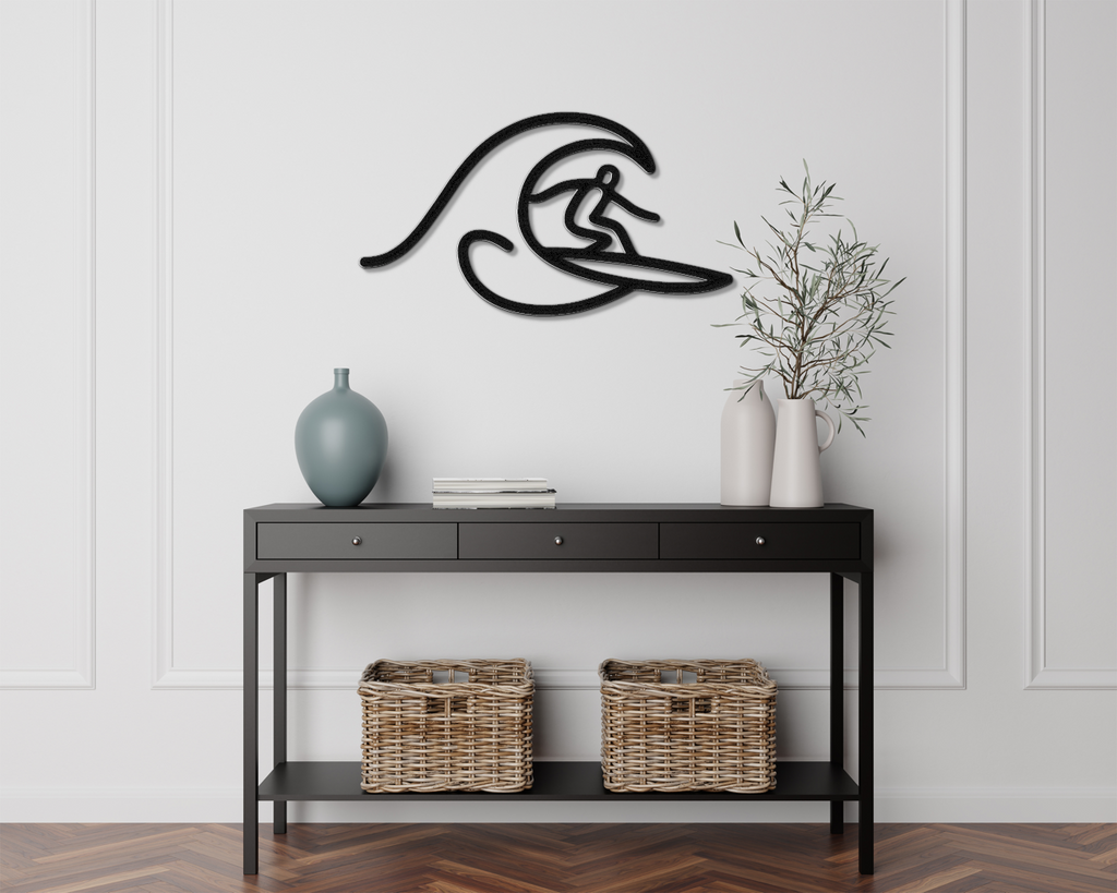 Surfer Metal Wall Art