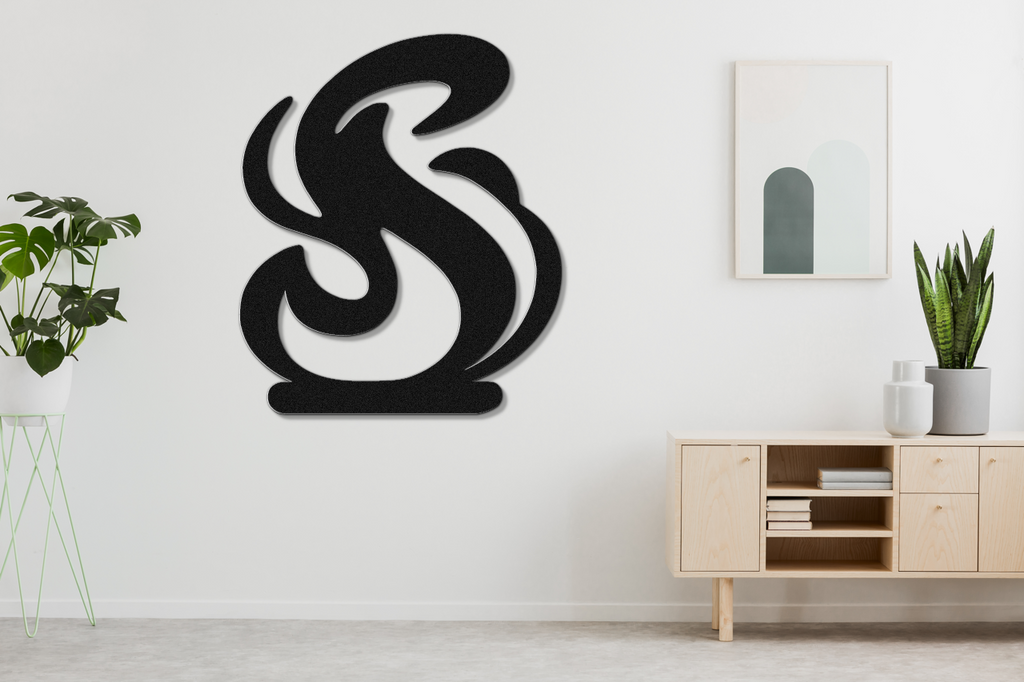 Abstract Fire Metal Wall Art