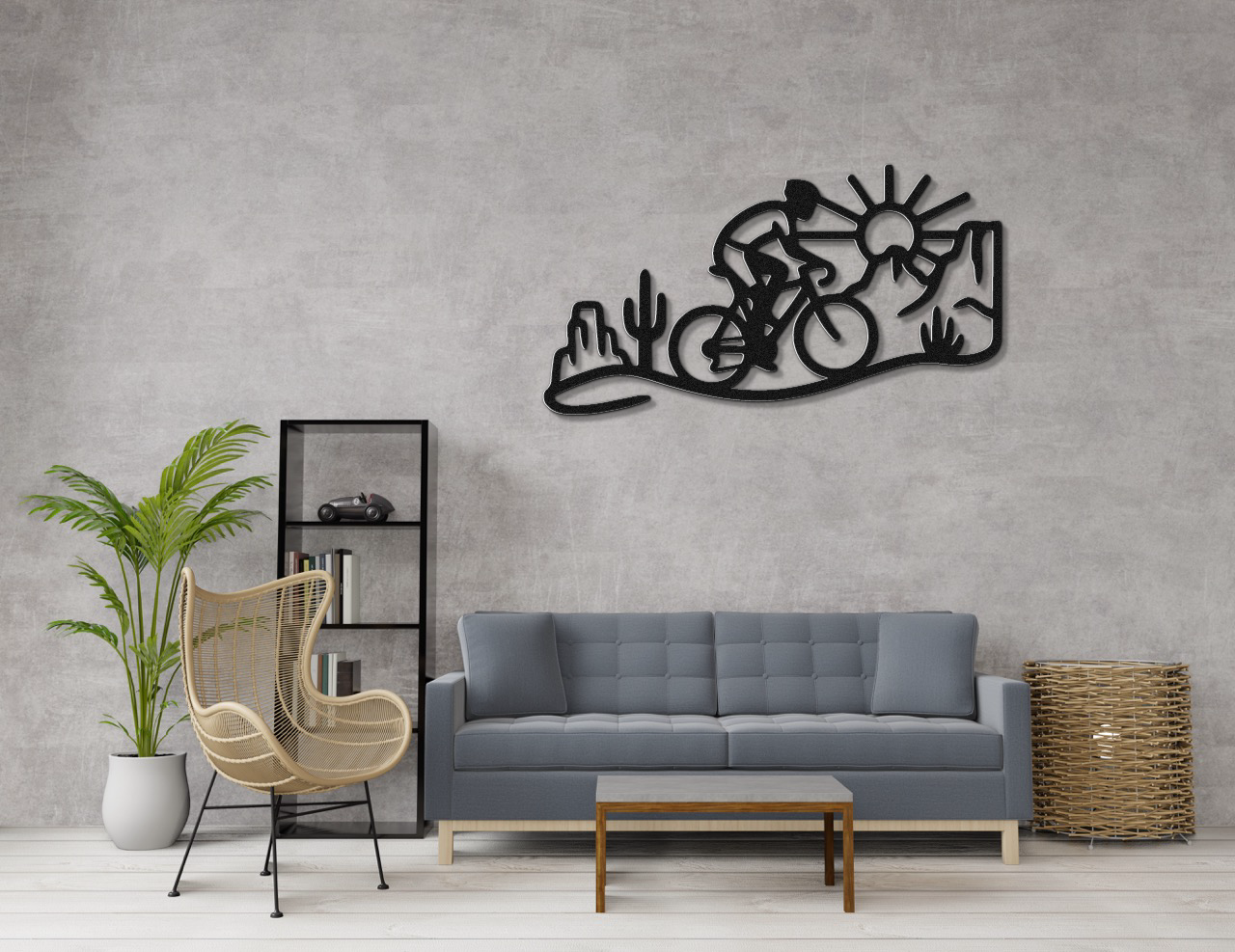 Arizona Cycling Metal Wall Art