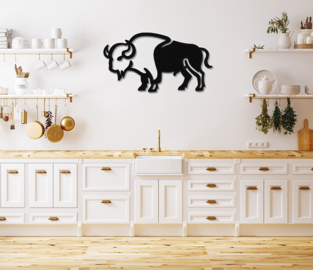 Buffalo Metal Wall Art