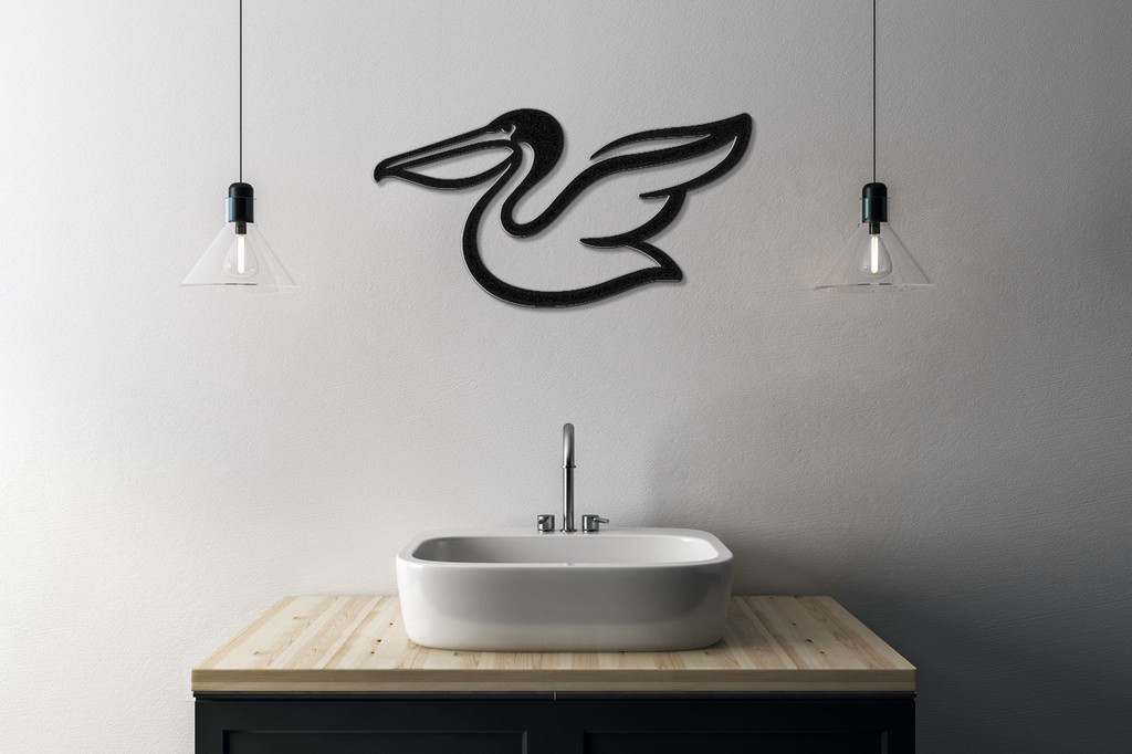 Pelican Metal Wall Art