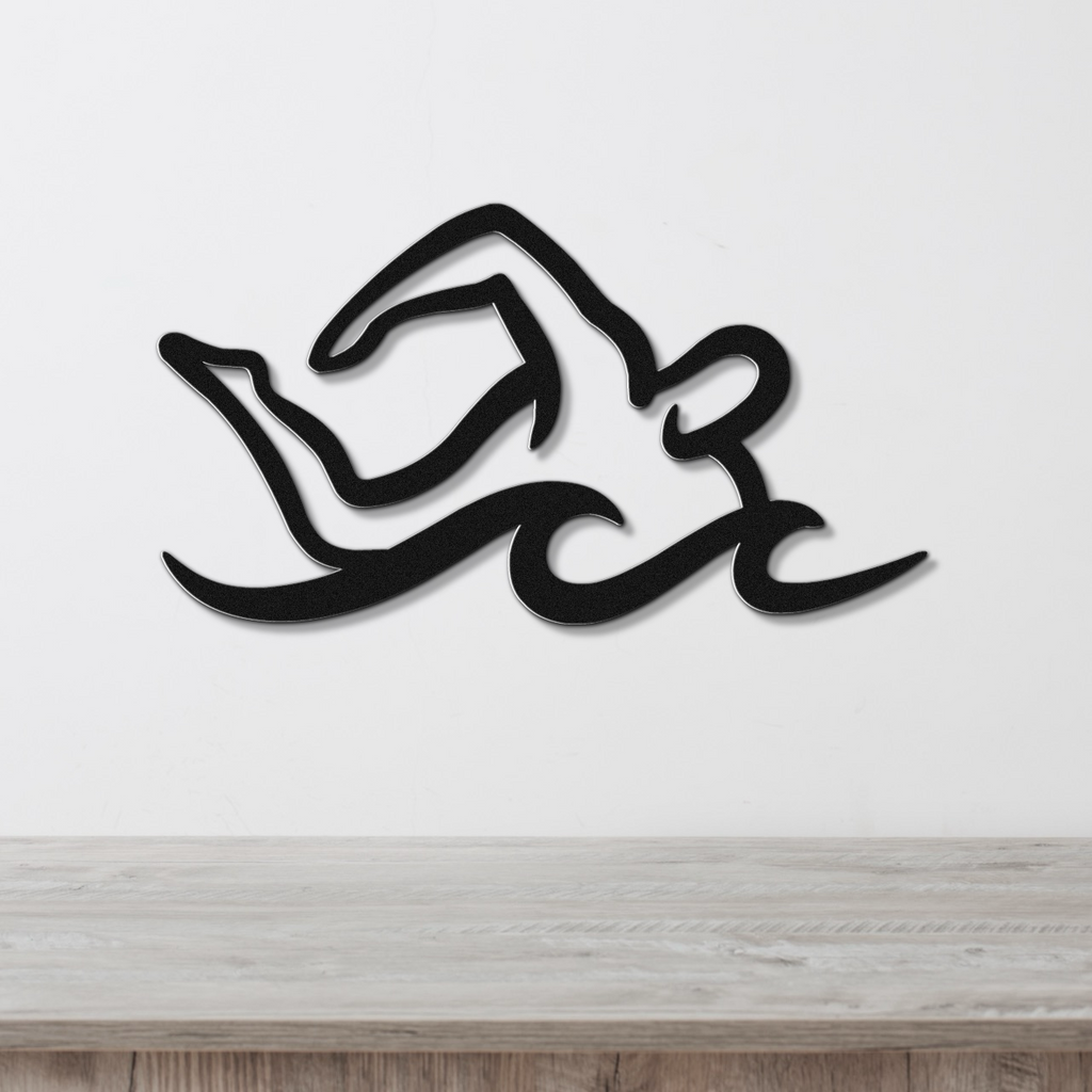 Swimmer Metal Wall Art