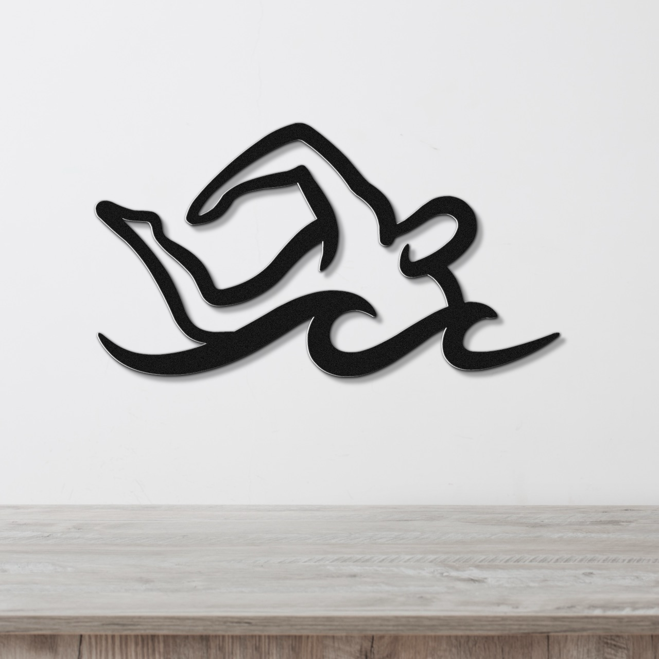 Swimmer Metal Wall Art