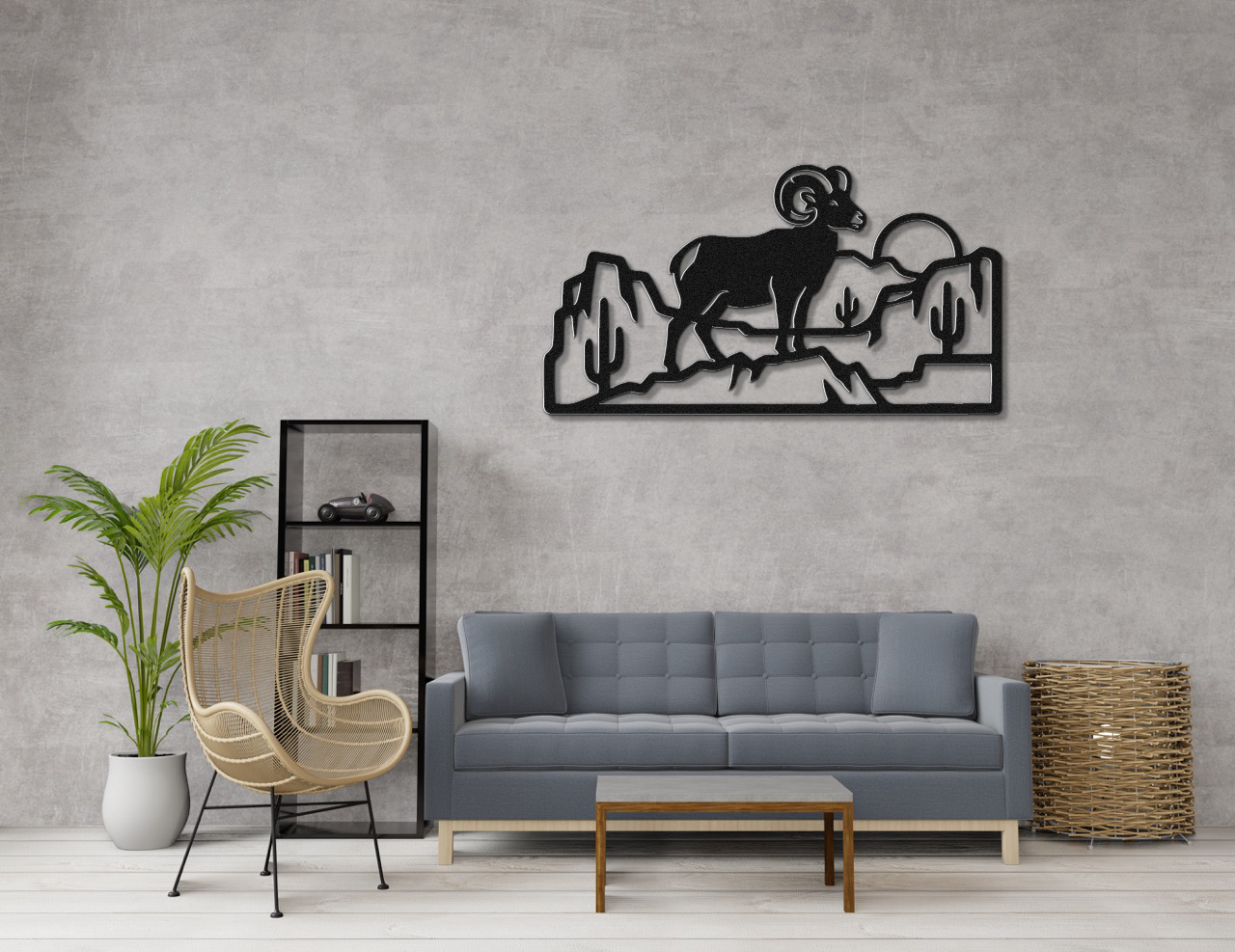 Arizona Bighorn Sheep Metal Wall Art