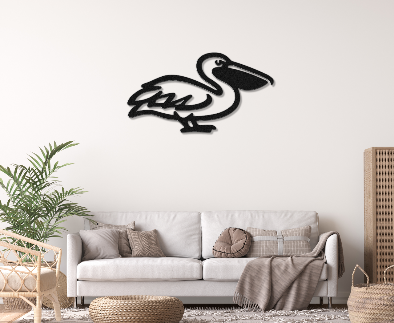 Pelican Metal Wall Art