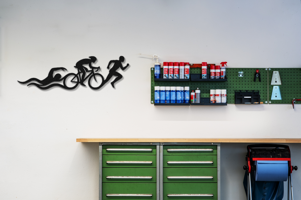 Triathlon Metal Wall Art