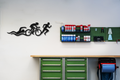 Triathlon Metal Wall Art