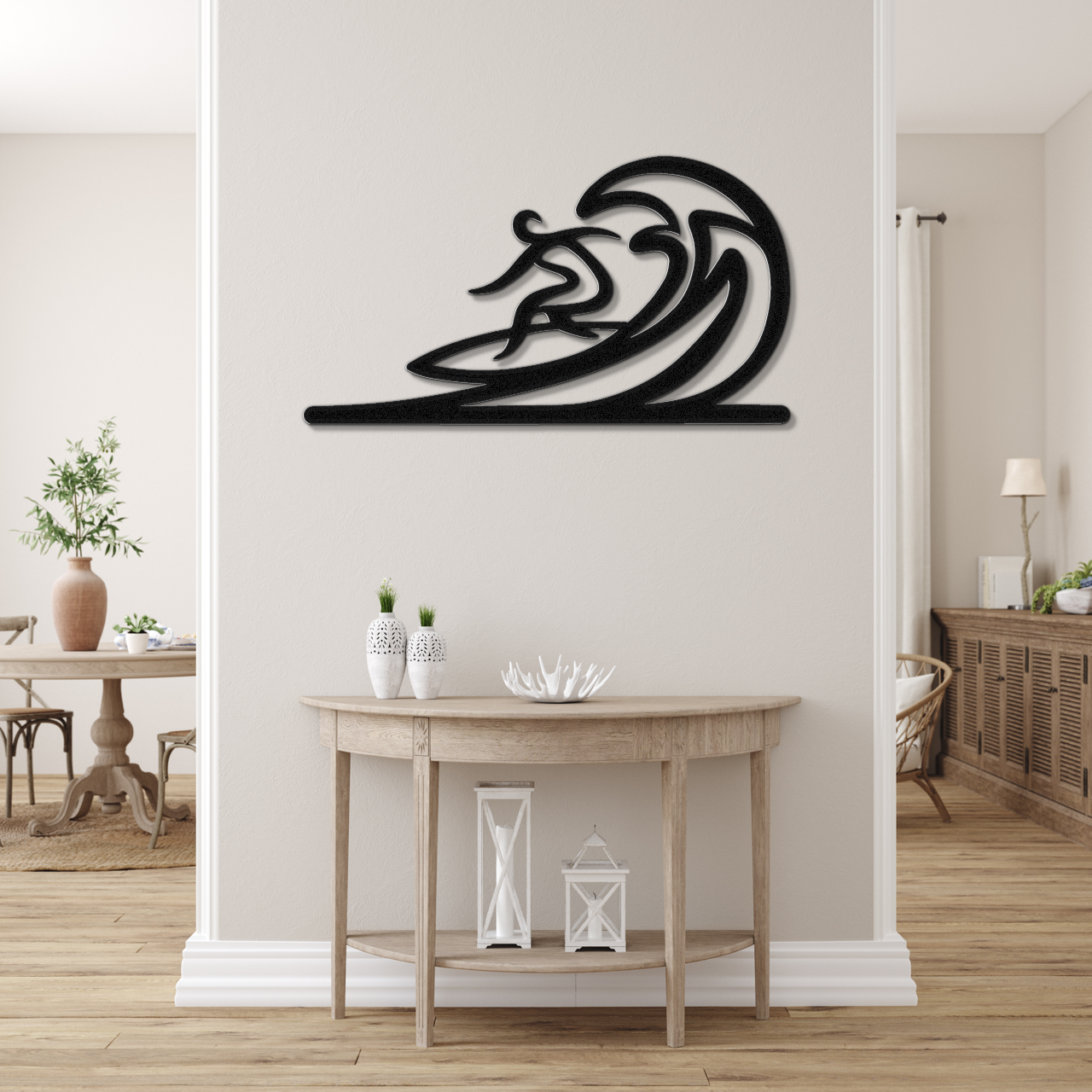 Surfer Metal Wall Art